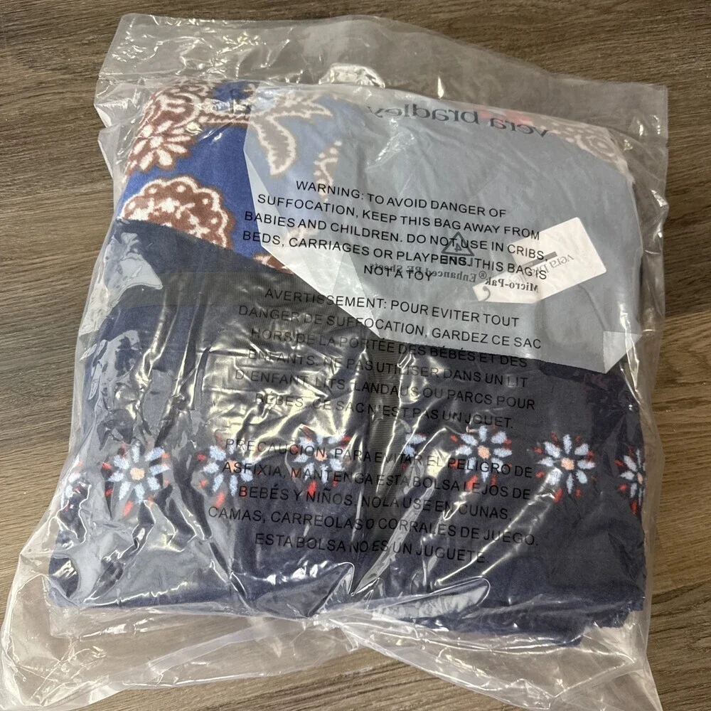 Vera Bradley~Holiday Tree Peacock~Throw Blanket~ 50688-20964~Blue~ 80” X 50”~NWT
